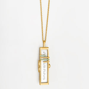 Between The Lines Fortune Locket - Gold